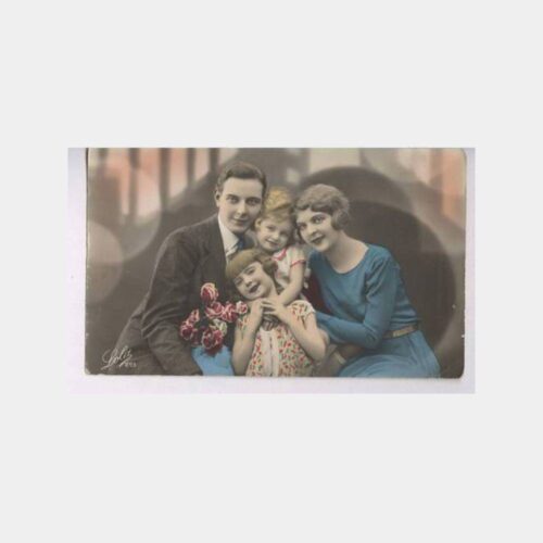 1931 Yabancı Aile Fantazi Kartpostal