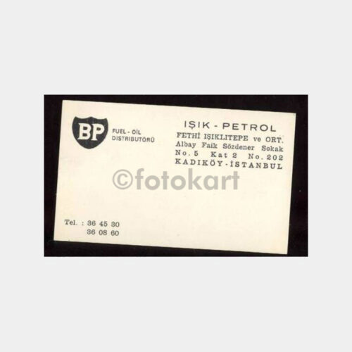 BP Petrol Kadıköy Fethi Işıklıtepe Kartvizit