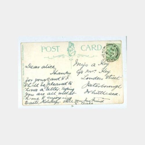 1906 İngiltere Dini Arma Damgalı Kartpostal - Görsel 2