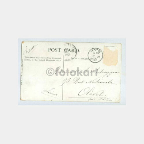 1906 İngiltere Doğu Sussex Rye Damgalı Kart - Görsel 2