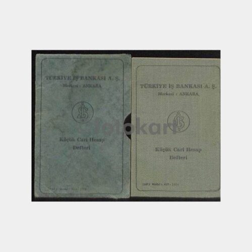1954 T. İş Bankası Küçük Cari Hesap Defteri