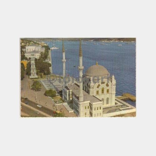 1960 Dolmabahçe Camii ve İskele Kartpostal