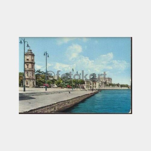 Dolmabahçe Sarayı Saat Kulesi Kartpostal