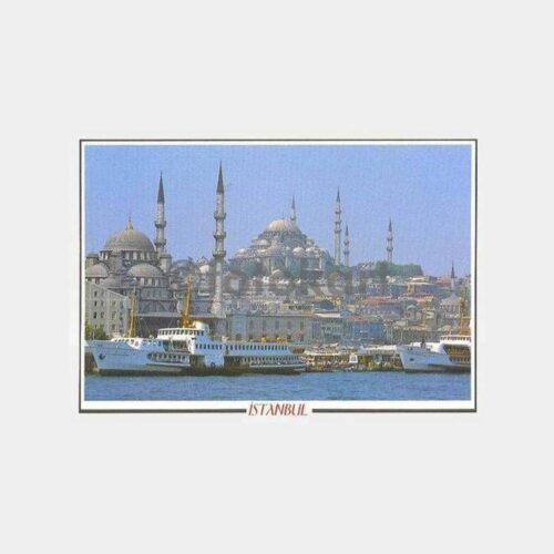 Eminönü İskele ve Vapurlar Kartpostal