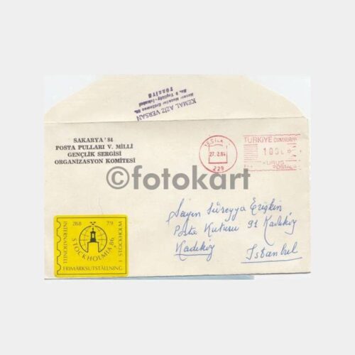 1984 Yeşilköy Filatelist K. Aziz Versan Zarfı