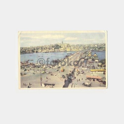 1956 Yapı Kredi Galata Köprüsü İkramiye Kartı