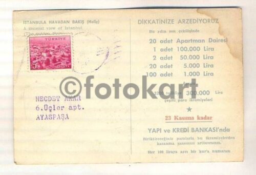 İstanbul Haliç Havadan Bakış İkramiye Kartı - Görsel 2
