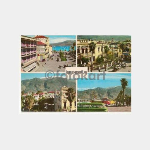 İskenderun 4 Değişik Görünüş Kartpostal