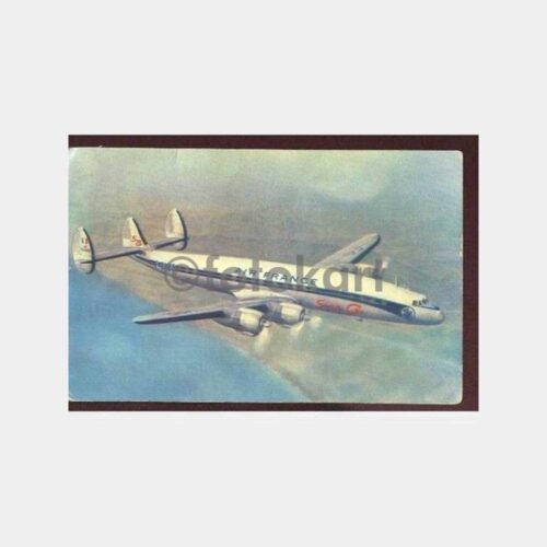 Air France Lockheed Uçak Kartpostal