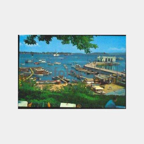 Moda İskelesi ve Vapur Kartpostal