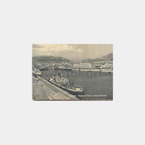 İtalya Palermo Liman ve Gemiler Kartpostal