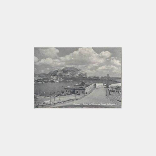 İtalya Palermo Liman ve Gemiler Kartpostal