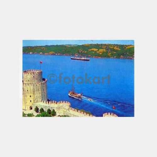 İstanbul Rumelihisarı ve Gemi Kartpostal