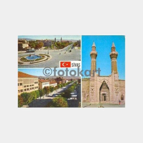 Sivas 3 Muhtelif Görünüş Kartpostal