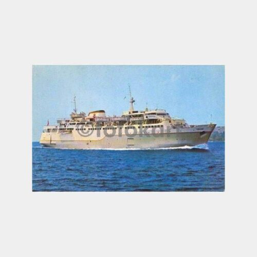 Turkish Maritime Lines M.F. Truva Feribot Gemisi Kartpostal
