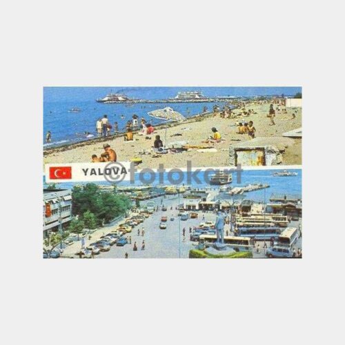 Yalova Sahil ve İskece Meydanı Kartpostal