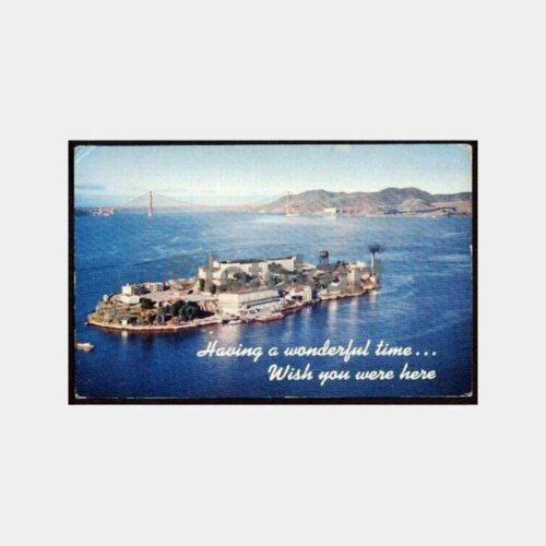 Ünlü Alcadraz Adası Kartpostal
