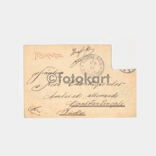 1903 Almanya Savaş Gemisi Konulu Kartpostal - Görsel 2