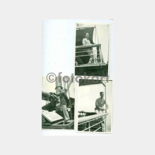 1932 Antalya İsimli Yolcu Vapurunda 3 Adet Fotoğraf