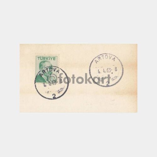 1963 Artova Tokat T.C. Fragman Posta Damgası