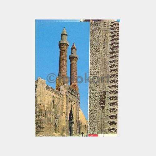 Sivas Çifte Minare Görünüş Kartpostal