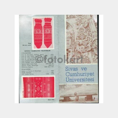 1980 Sivas Cumhuriyet Üniversitesi Broşür