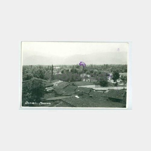 1940 Denizli Genel Görünüş Damgalı Fotokart
