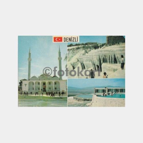 1975 Denizli 3 Değişik Görünüş Kartpostal