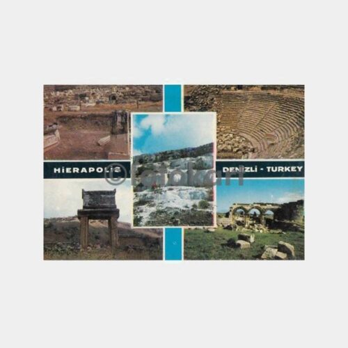 1970 Denizli Hierapolis 4 Görünüş Kartpostal