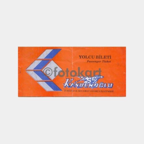 1994 Yılı Kanberoğlu Turizm Eski Otobüs Bileti