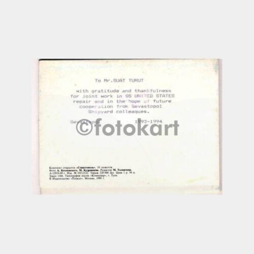 Kırım Sivastopol Kartpostal Albümü 15 Adet Kart