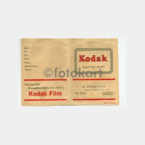 1940 Kodak Kadıköy İstimaraciyan Fotoğraf Saklama Zarfı