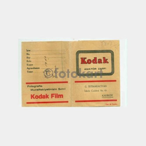 1940 Kodak Kadıköy İstimaraciyan Fotoğraf Saklama Zarfı