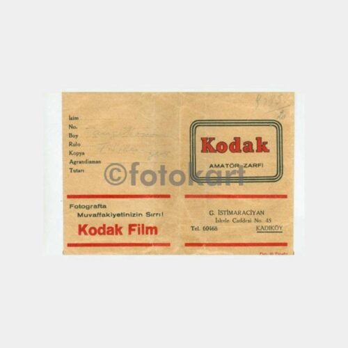 1940 Kodak Kadıköy İstimaraciyan Fotoğraf Saklama Zarfı