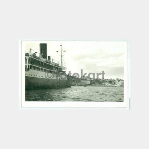 1931 Antalya Liman ve Vapur Görünüş Fotokart