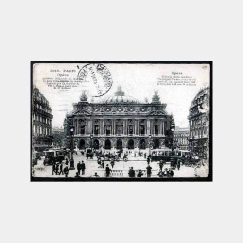 1919 Galata Damgalı Paris Opera Binası Kartı