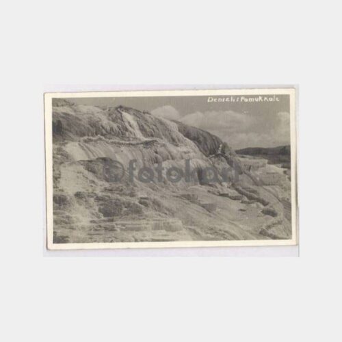 1949 Denizli Pamukkale Görünüş Fotokart