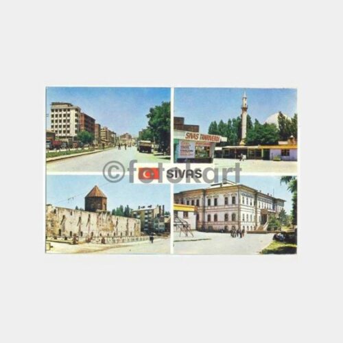 Sivas 4 Değişik Görünüş Kartpostal