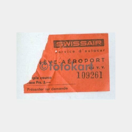 1955 Swissair Havaalanı Otobüs Bileti