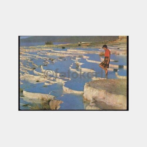 Denizli Pamukkale Travertenler Görünüş Kart