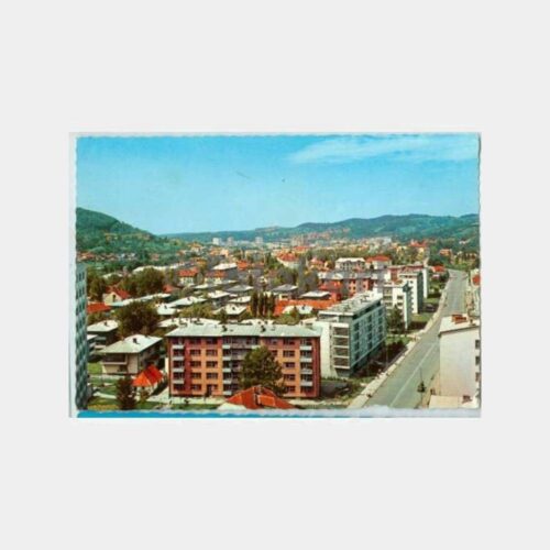 1970 Yugoslavya Tuzla Şehir Görünüş Kartpostal