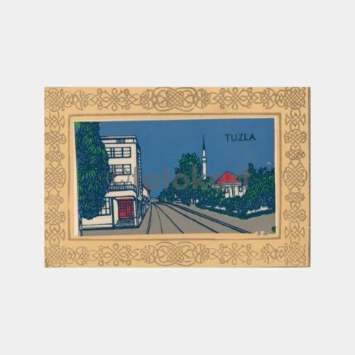1969 Yugoslavya Tuzla Şehir Konulu Tebrik Kartı