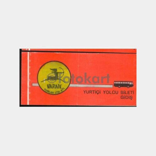 1975 Varan Turizm Seyahat Otobüs Bileti