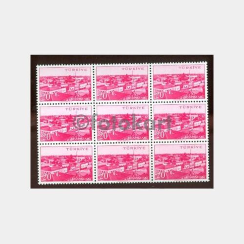 1960 Adapazarı Altılı Blok 5-20 Kr Memleket Seri Pul - Görsel 2