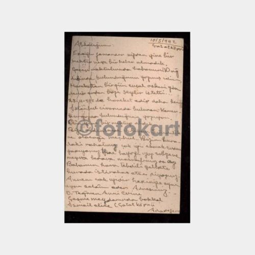 1942 Adapazarı Damgalı 3 Kr. Posta Kartı - Görsel 2
