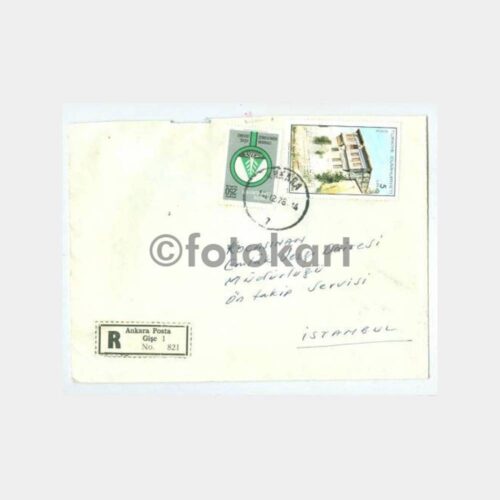1976 Ankara Posta Damgalı Zarf