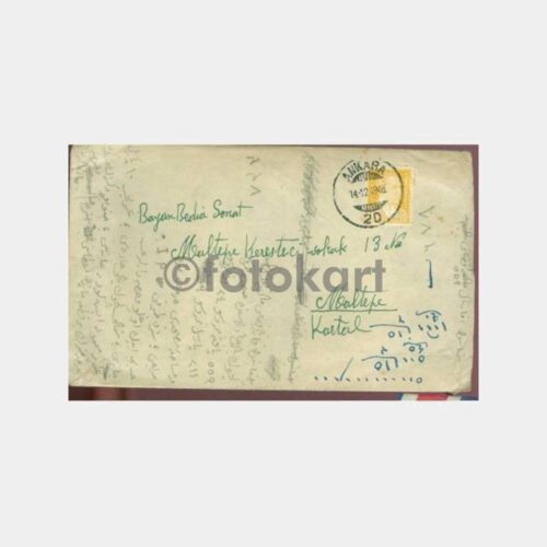 1948 Ankara K. Maltepe Varış Posta Damgalı Zarf