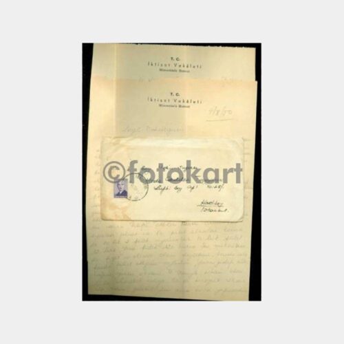 1950 Yenişehir-Ankara Damgalı Zarf Mektup