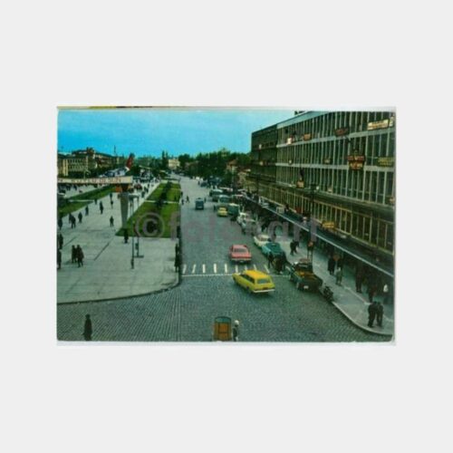 1968 Adapazarı Atatürk Bulvarı Görünüş Kartpostal