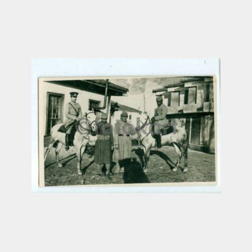 1930 Atlı Asker ve Subay Konulu Fotoğraf
